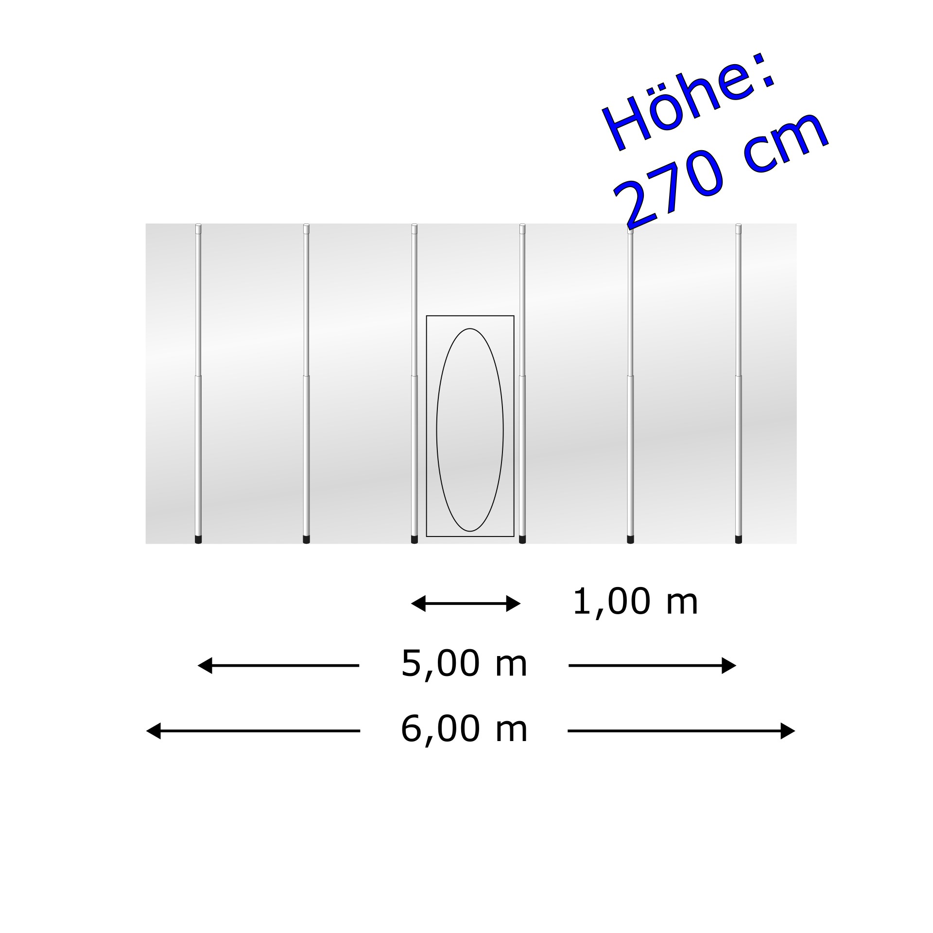 Staubschutzwand easyWALL 6,00 x 2,70 m Komplett-Paket Staubschutzwand easyWALL 6,00 x 2,70 m Komplett-Paket