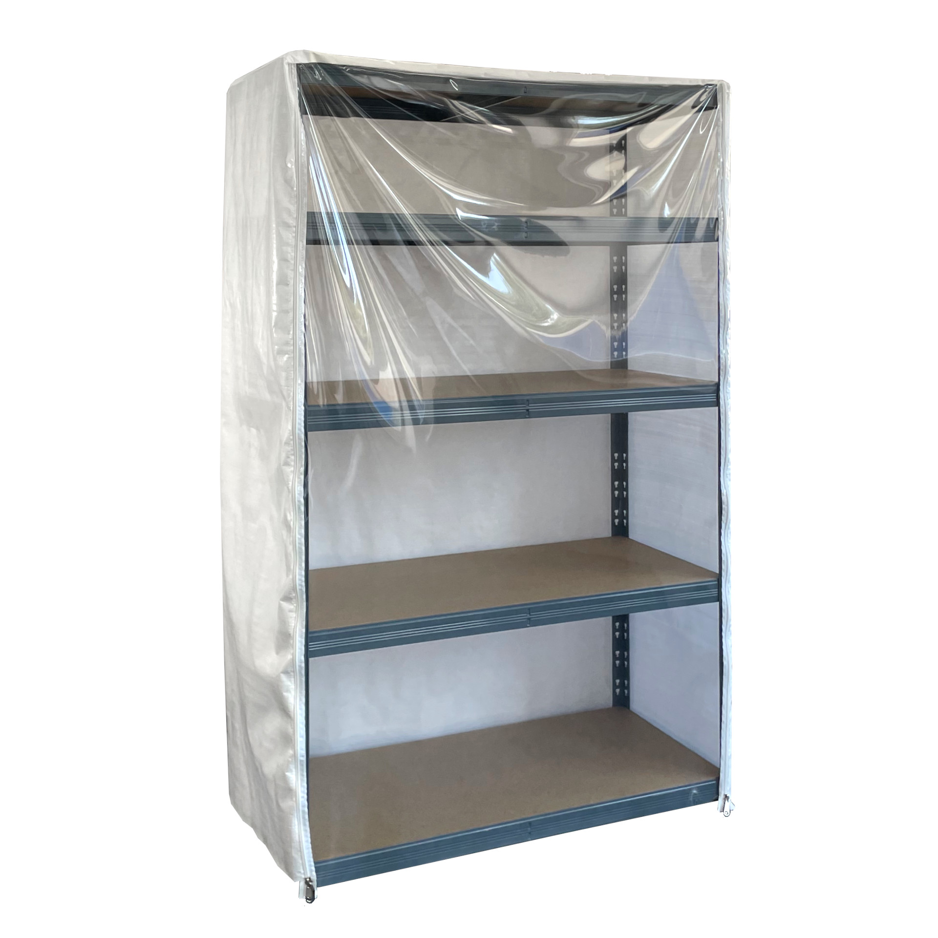 Schutzhaube für Stehregale mit transparenter Tür easyTEC Schutzhaube für Stehregale mit transparenter Tür