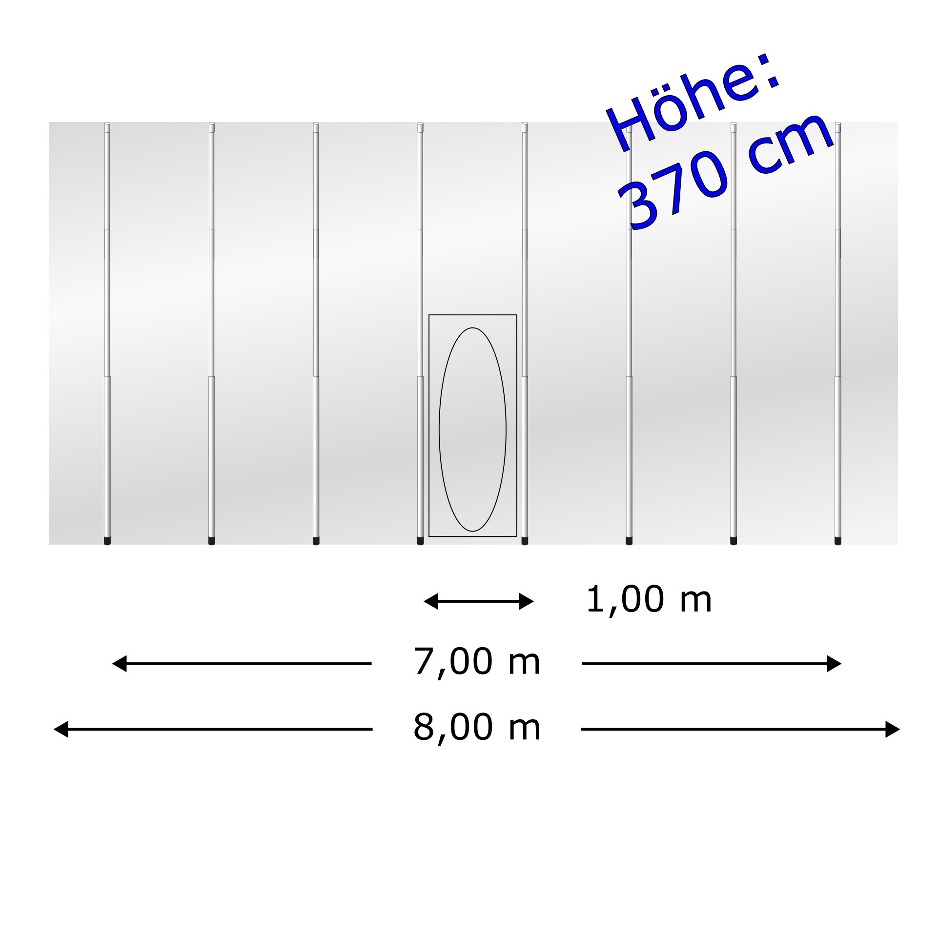 Staubschutzwand easyWALL 8,00 x 3,70 m Komplett-Paket Staubschutzwand easyWALL 8,00 x 3,70 m Komplett-Paket