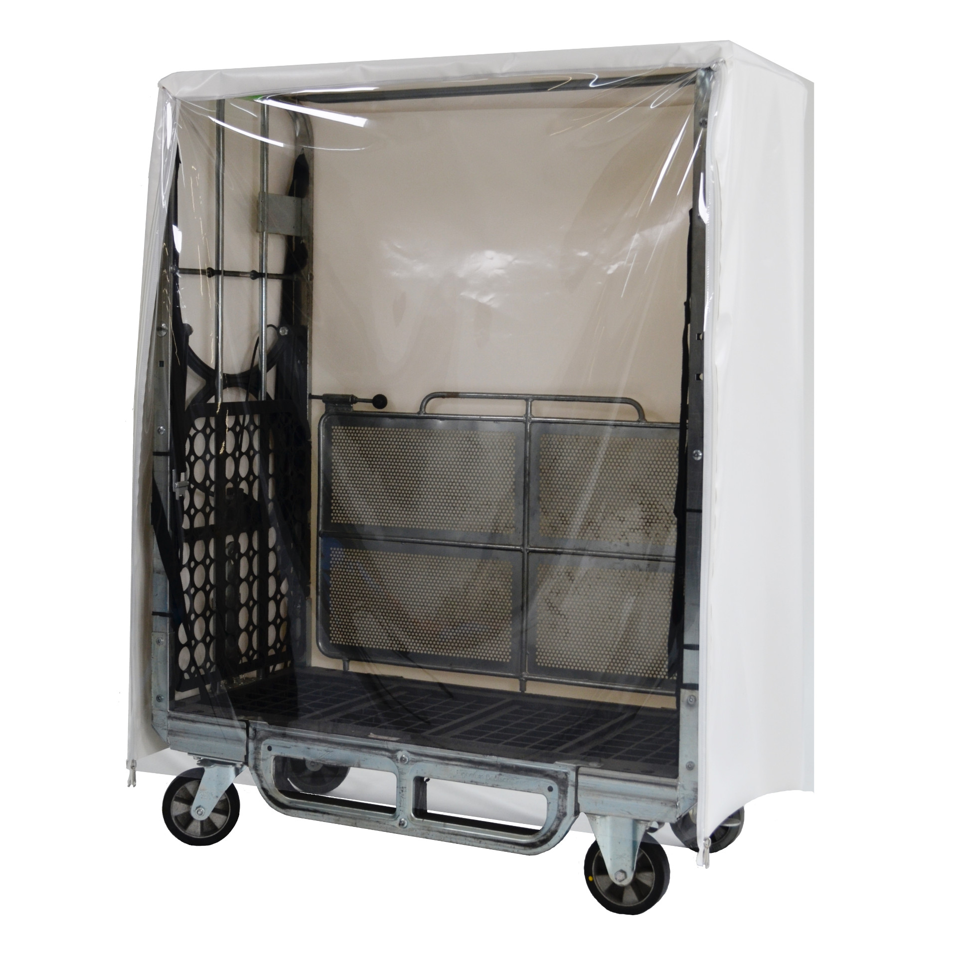 Schutzhaube für Transportwagen easyTEC Schutzhaube für Transportwagen aus PVC mit transparenter Tür